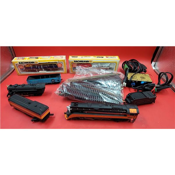 Model Railroad Lot w/ Model Trains, Transformer, & Tracks