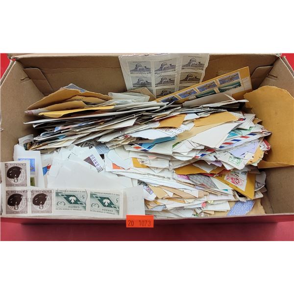 Lot of Assorted World Stamps (New Zealand, Australia, Canada, US, etc.)