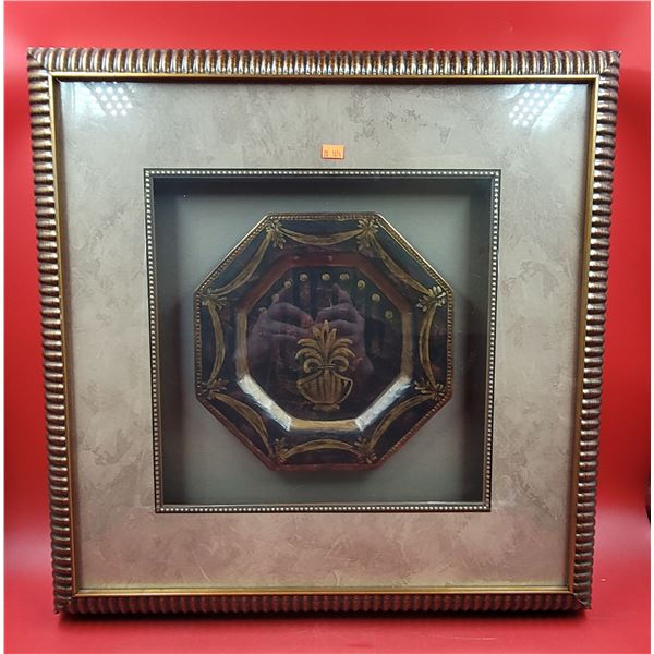 Framed Decorative Octagonal Plate