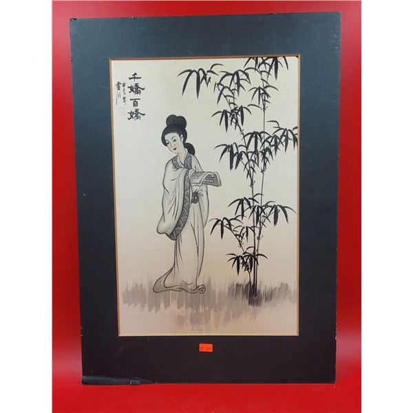 Original Asian Silk Painting