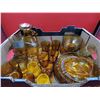 Image 2 : Lot of VTG Amber Glassware