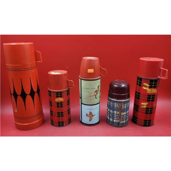 Lot of Assorted VTG Thermoses