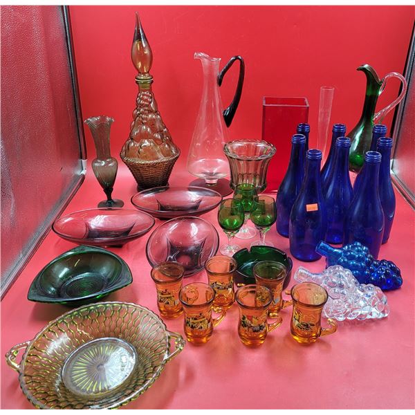 Lot of Assorted VTG Glassware