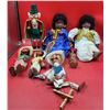 Image 1 : Doll & Puppet Lot w/ Indian Dolls, Nutcracker, Mexican Puppets, & Native Doll