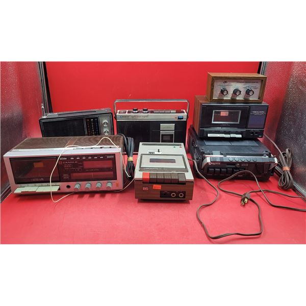 VTG Electronics Lot w/ Cassette Tape Players & More