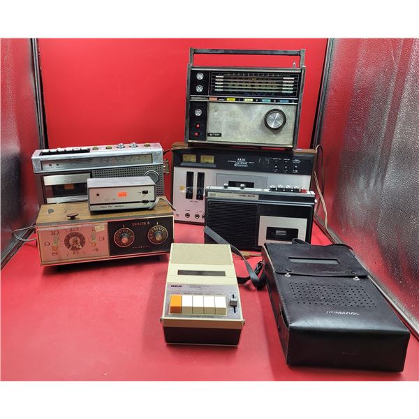 VTG Electronics Lot w/ Akai Stereo Cassette Deck, Soundesign Radio, & More