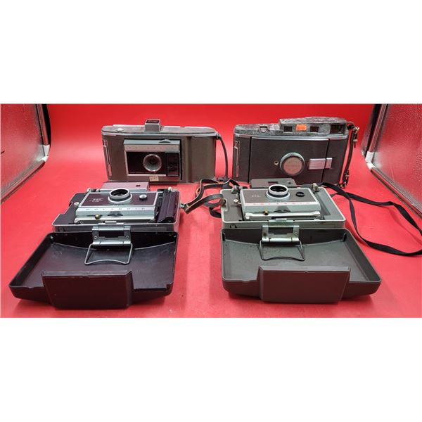 4 VTG Polaroid Land Cameras