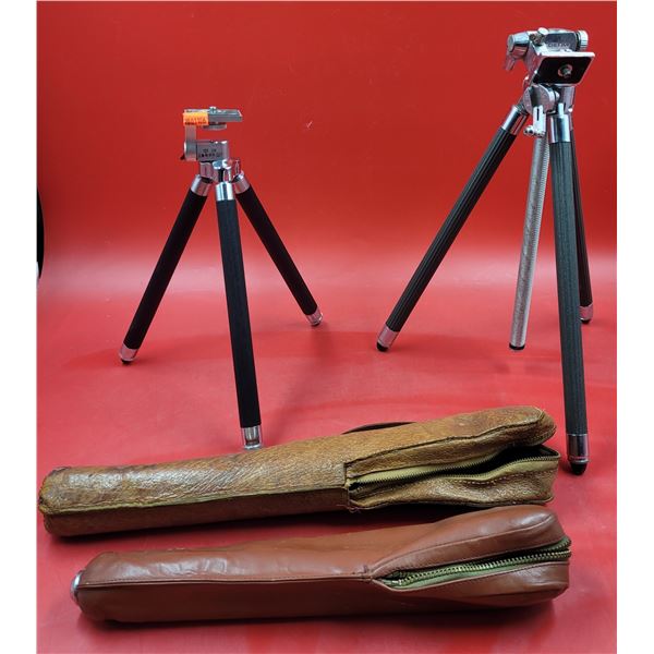 2 Camera Tripods w/ Cases
