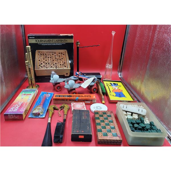 Lot Of Collectibles Including Roller Skates & Board Games