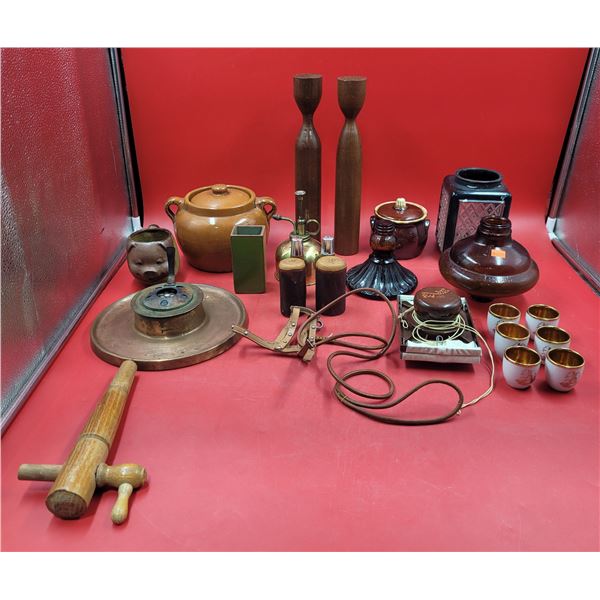 Lot Of Collectibles Including Salt & Pepper Shakers & Household Items