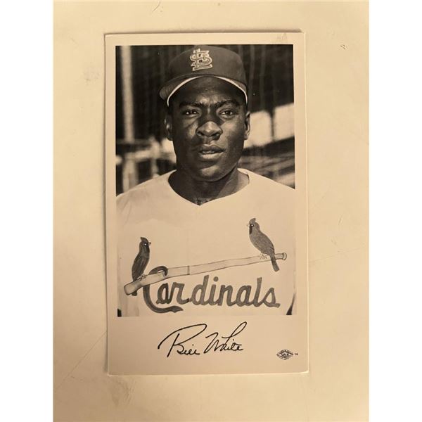 Bill White facsimile signed photo. 3x5 inches