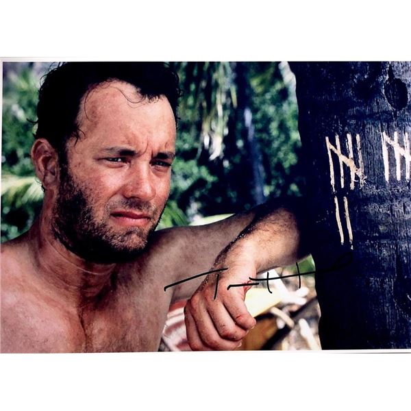 Castaway Tom Hanks facsimile signed  movie photo