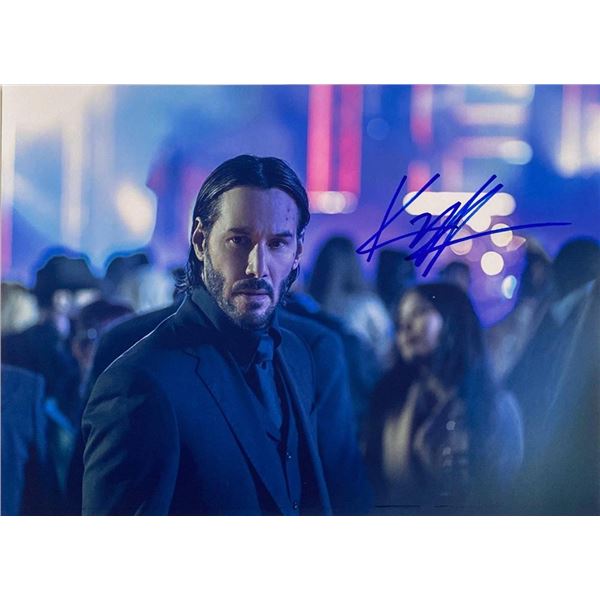 John Wick Keanu Reeves facsimile signed  movie photo