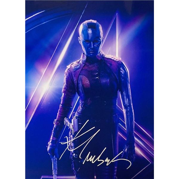 Marvel Nebula Karen Gillan facsimile signed  movie photo