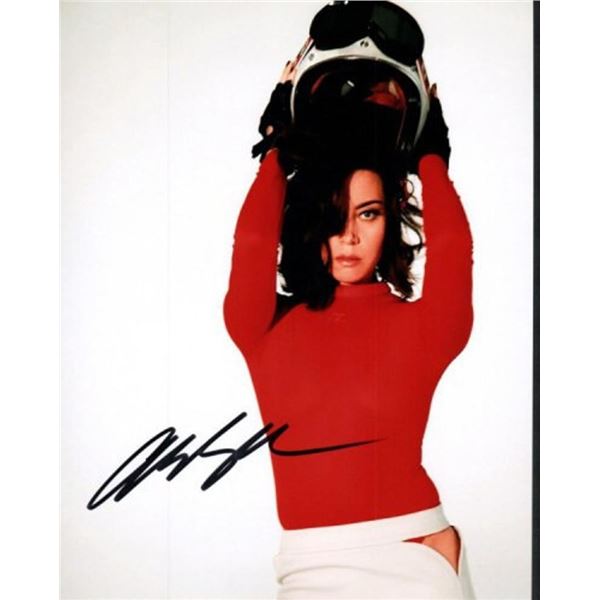 White Lotus Aubrey Plaza facsimile signed photo