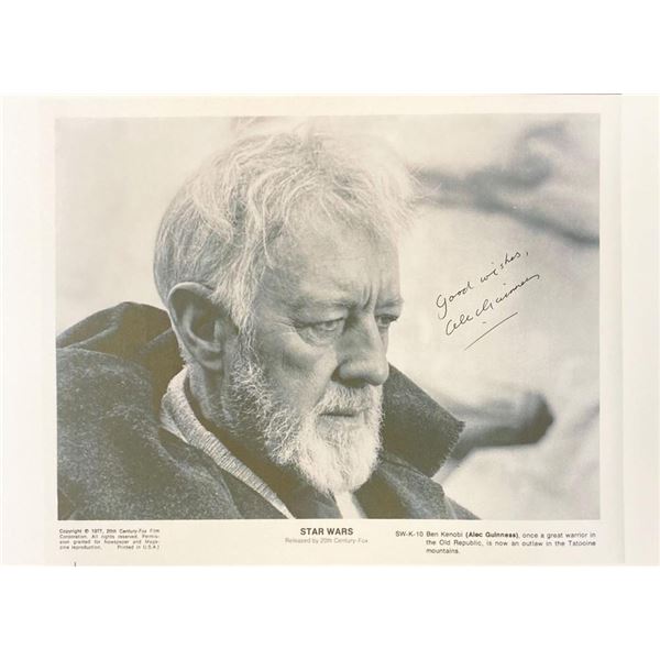Star Wars Alec Guinness facsimile signed  movie photo