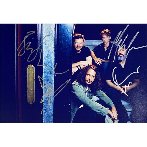 Soundgarden band facsimile signed  photo