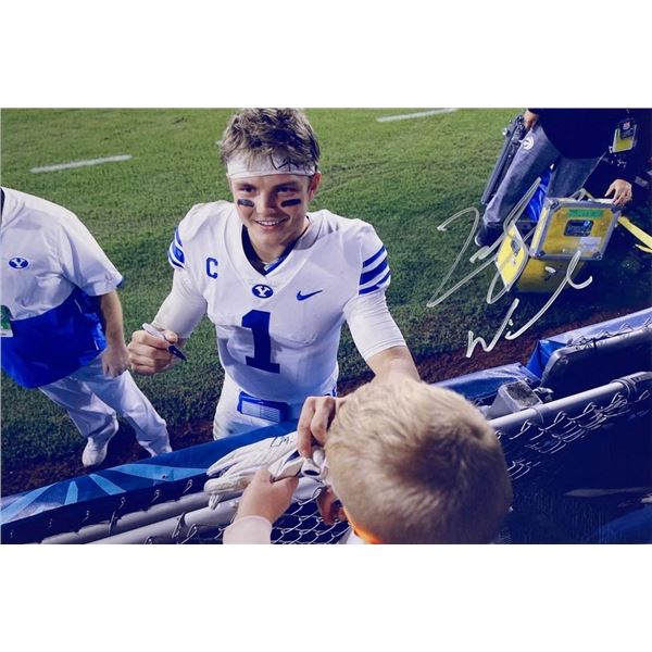 BYU Zach Wilson facsimile signed  photo