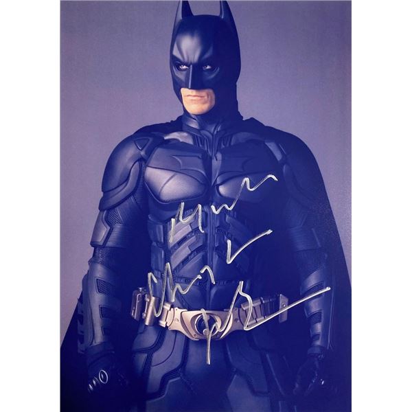 Batman Christian Bale facsimile signed  movie photo