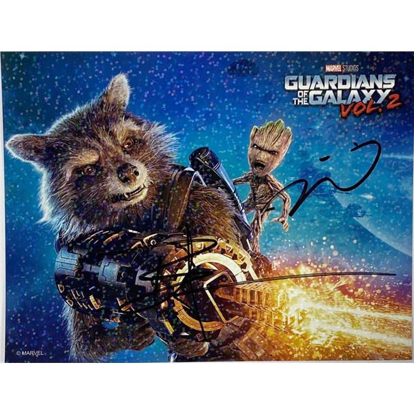 Guardians of the Galaxy Vol. 2 Bradley Cooper and Vin Diesel facsimile signed  movie photo