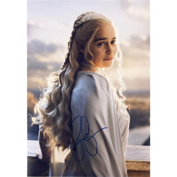 Game of Thrones Emilia Clarke facsimile signed  photo