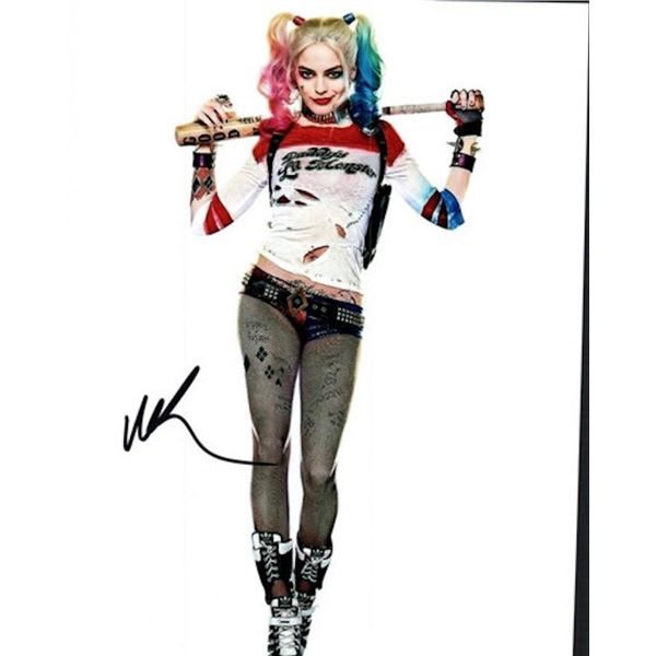 Suicide Squad Margot Robbie facsimile signed photo