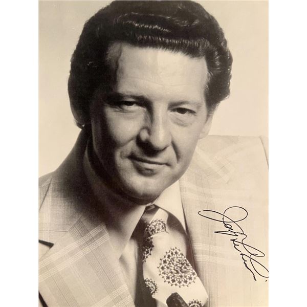 Jerry Lee Lewis facsimile signed photo. 8x10 inches