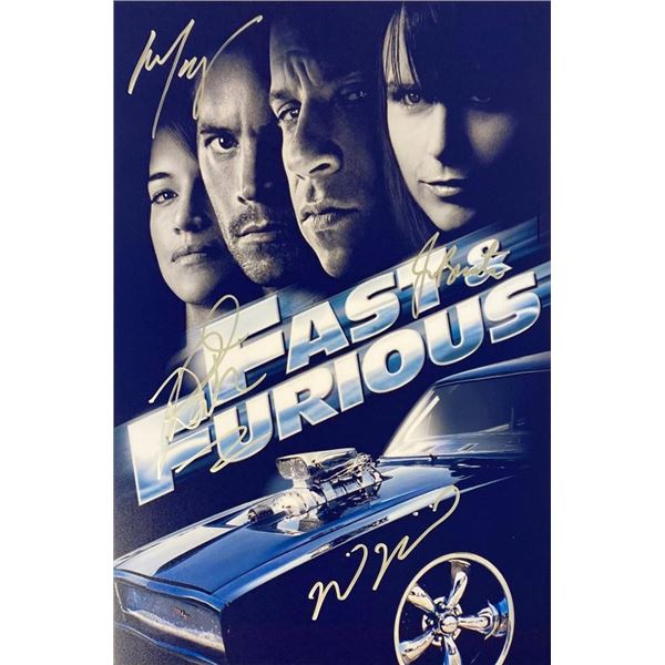 Fast & Furious cast facsimile signed  movie photo