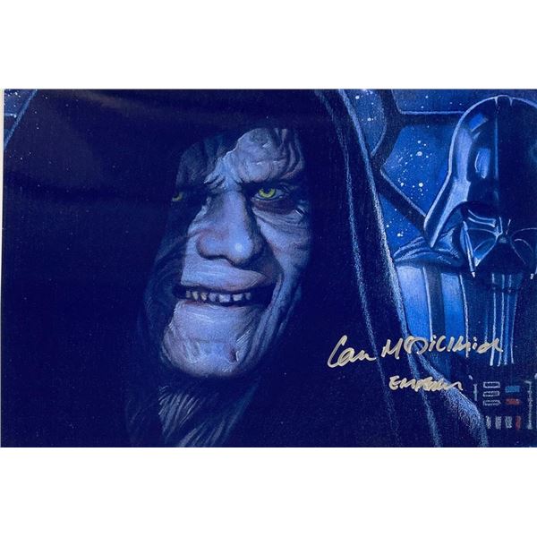 Star Wars Emperor Palpatine Ian McDiarmid facsimile signed  movie photo