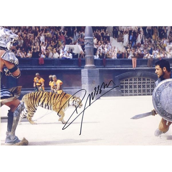 Gladiator Russell Crowe facsimile signed  movie photo