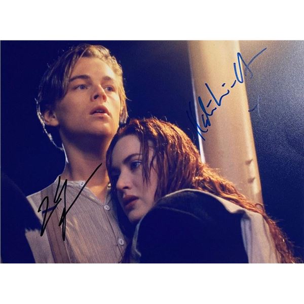 Titanic Leonardo DiCaprio and Kate Winslet facsimile signed  movie photo