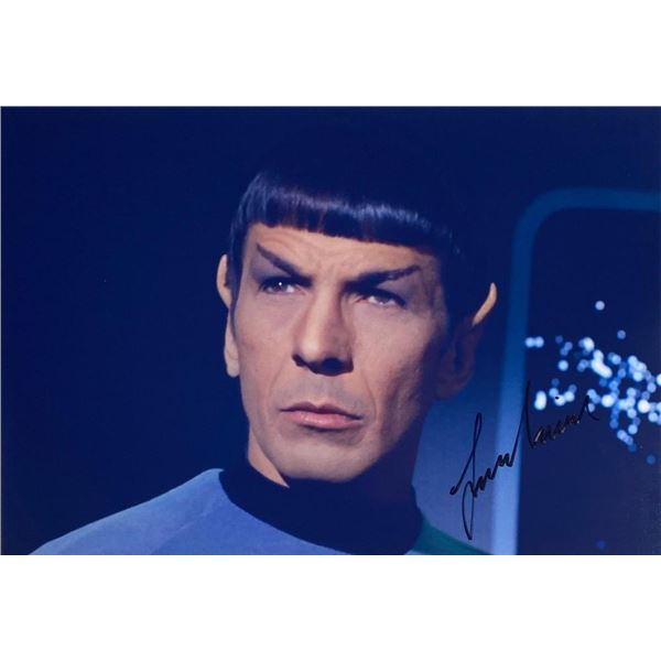 Star Trek Leonard Nimoy facsimile signed  photo