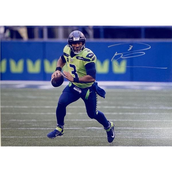 Seattle Seahawks Russell Wilson facsimile signed  photo