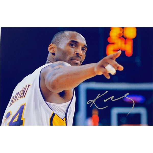 LA Lakers Kobe Bryant facsimile signed  photo