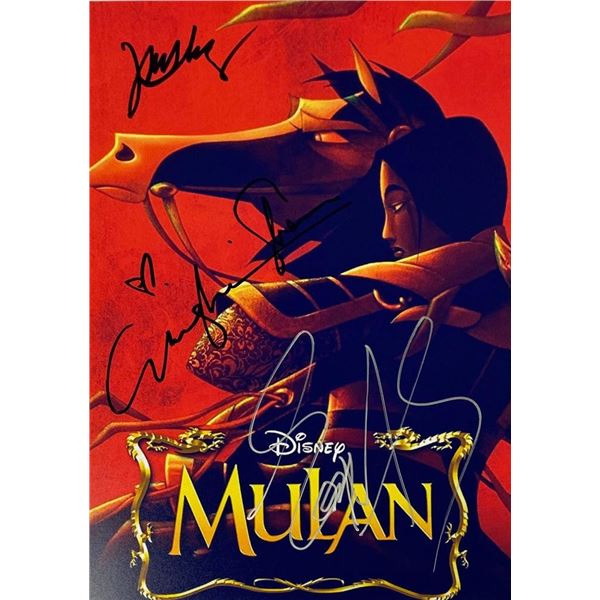Mulan cast facsimile signed  movie photo