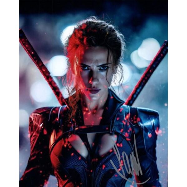 Avengers Scarlett Johansson facsimile signed photo