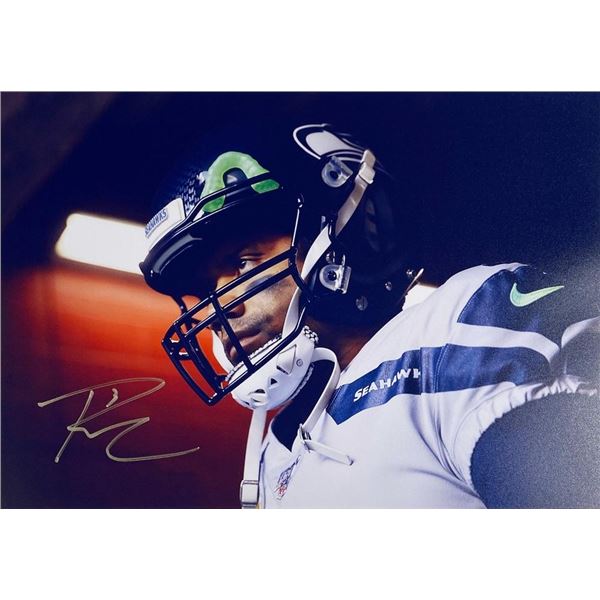 Seattle Seahawks Russell Wilson facsimile signed  photo