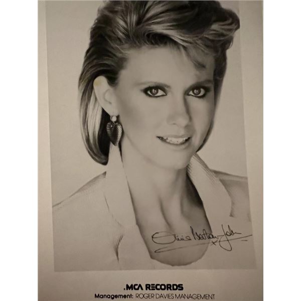 Olivia Newton John facsimile signed photo. 5x7 inches