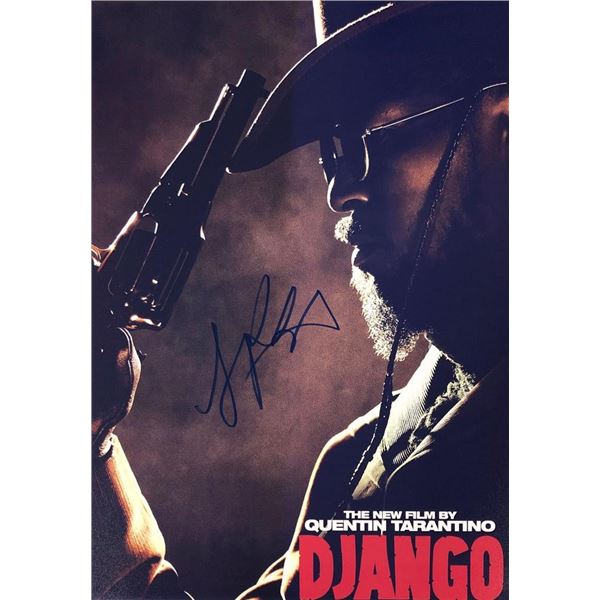 Django Unchained Jamie Foxx facsimile signed  movie photo