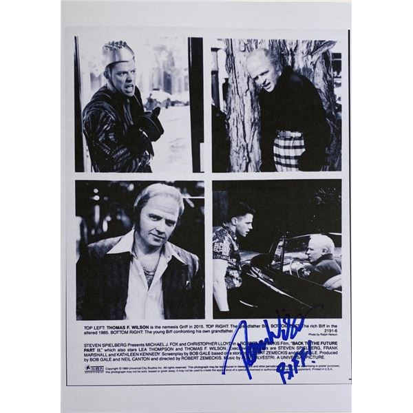Back to the Future Part II Thomas F. Wilson facsimile signed  movie photo