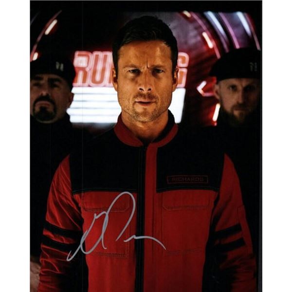 The Running Man Glen Powell facsimile signed photo