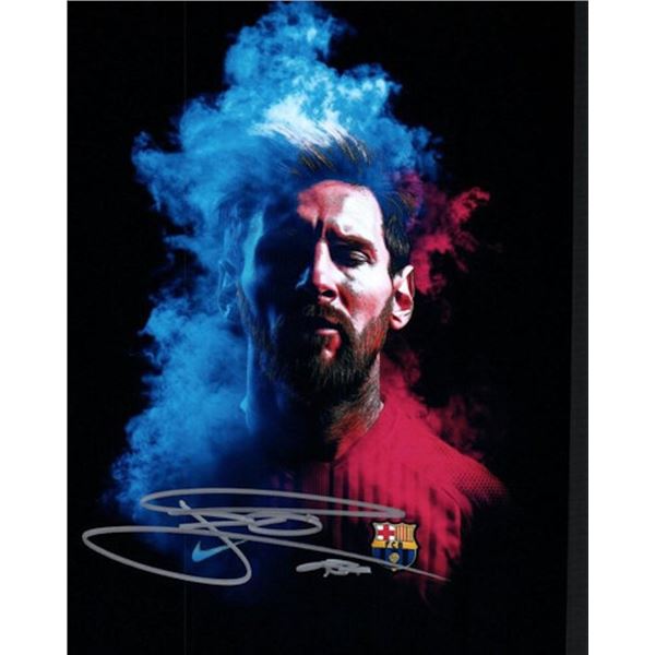 Lionel Messi facsimile signed photo