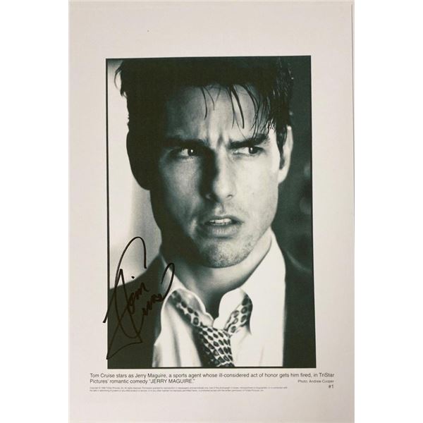 Jerry Maguire Tom Cruise facsimile signed  movie photo