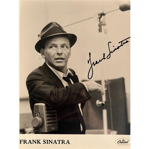 Frank Sinatra facsimile signed photo