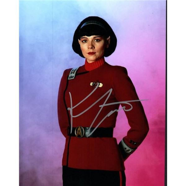 Star Trek VI Kim Cattrall facsimile signed photo