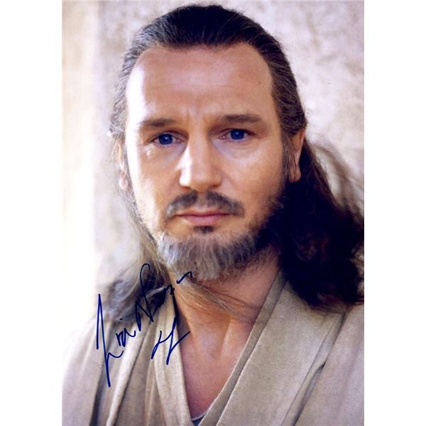 Star Wars Liam Neeson facsimile signed  photo