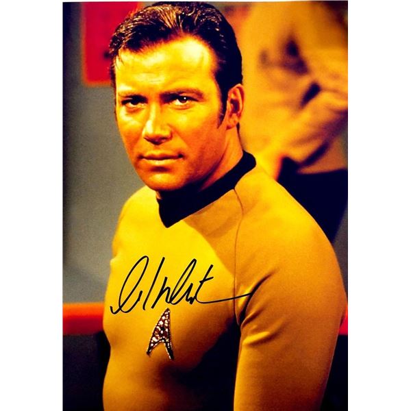 Star Trek William Shatner facsimile signed  photo