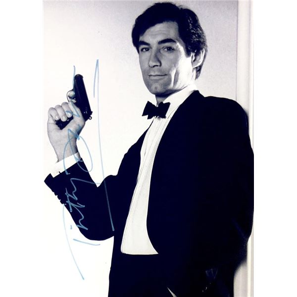 James Bond Timothy Dalton facsimile signed  photo