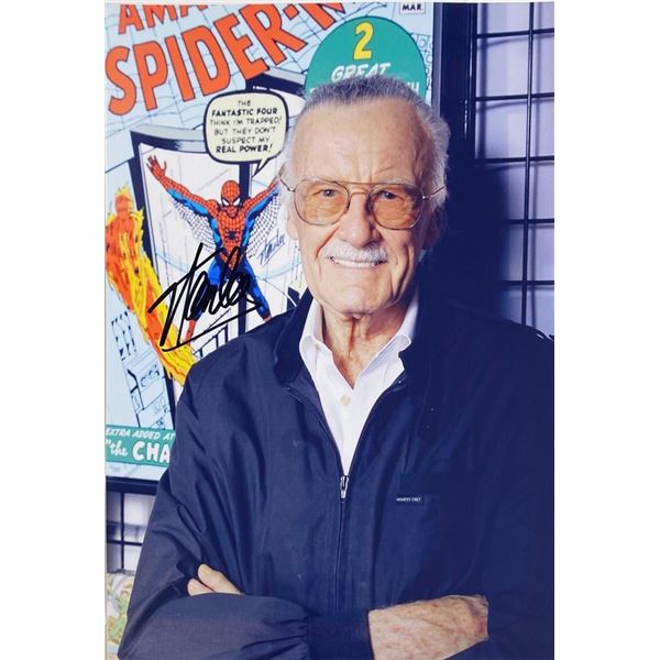 Stan Lee facsimile signed  photo