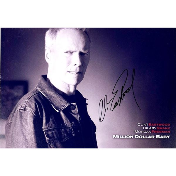 Million Dollar Baby Clint Eastwood facsimile signed  movie photo